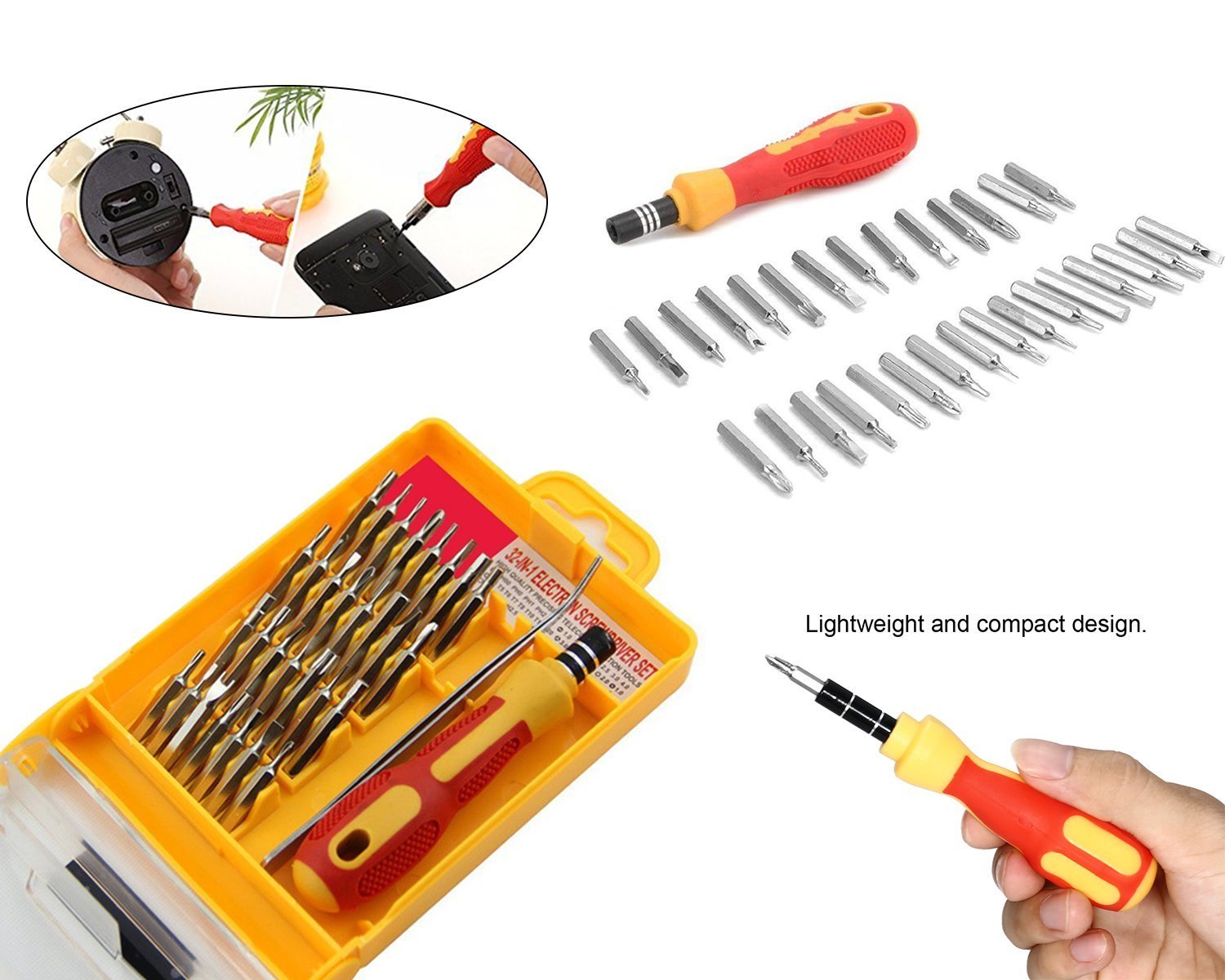 0430 Screwdriver Set  32 in 1 with Magnetic Holder - SkyShopy 0430 Screwdriver Set  32 in 1 with Magnetic Holder - SkyShopy